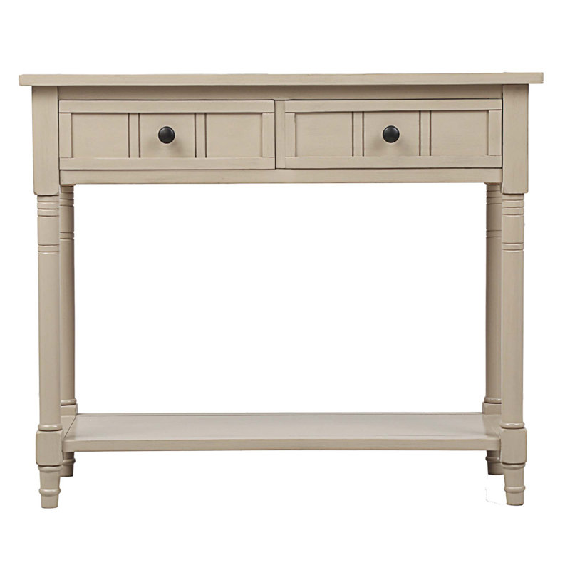Ayumi 35.43'' Solid Wood Sideboard, Beige