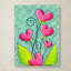 Art mural sur toile tendue - "Bouquet de cœur" par Maureen Lisa Costello pour décoration de salon, de chambre à coucher ou de bureau - 14 x 19-33554136