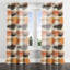 Rideaux abstraits - 1 panneau à œillets Boho Warm Horizon-1258441450-1258441451