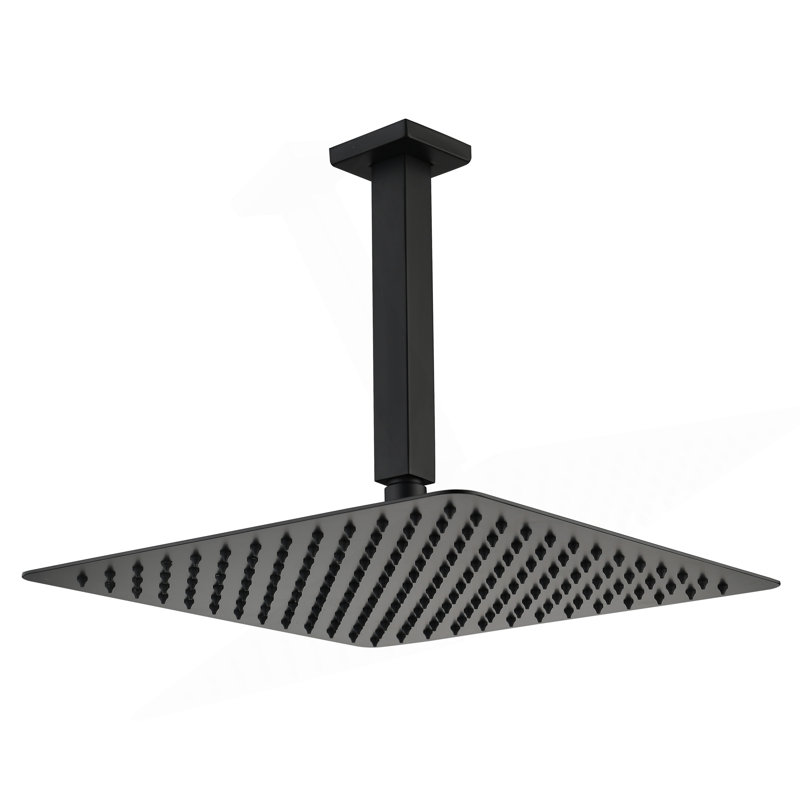 16" Matte Black Bathroom Luxury Shower Head