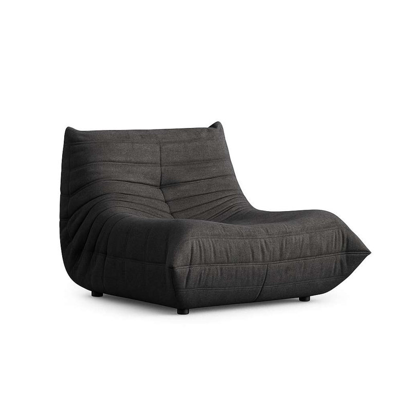 Fauteuil à oreilles, Gris foncé