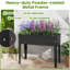 Lit de jardin surélevé Topbuy avec pieds en métal et jardin en pot