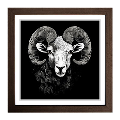 Ram Sheep No.2 - Framed Print