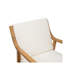 Ensemble de 2 fauteuils de salle à manger d'extérieur en bois d'acacia teck