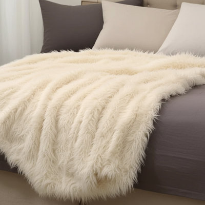 Mongolian Knitted Throw Blanket