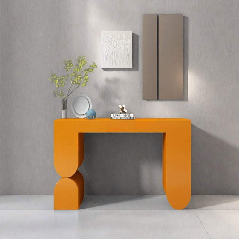 Console moderne minimaliste, H 35,43 po x l 47,24 po x P 15,75 po, Orange