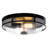 Flush Mount Ceiling Light with Clear Glass Shade-106872624