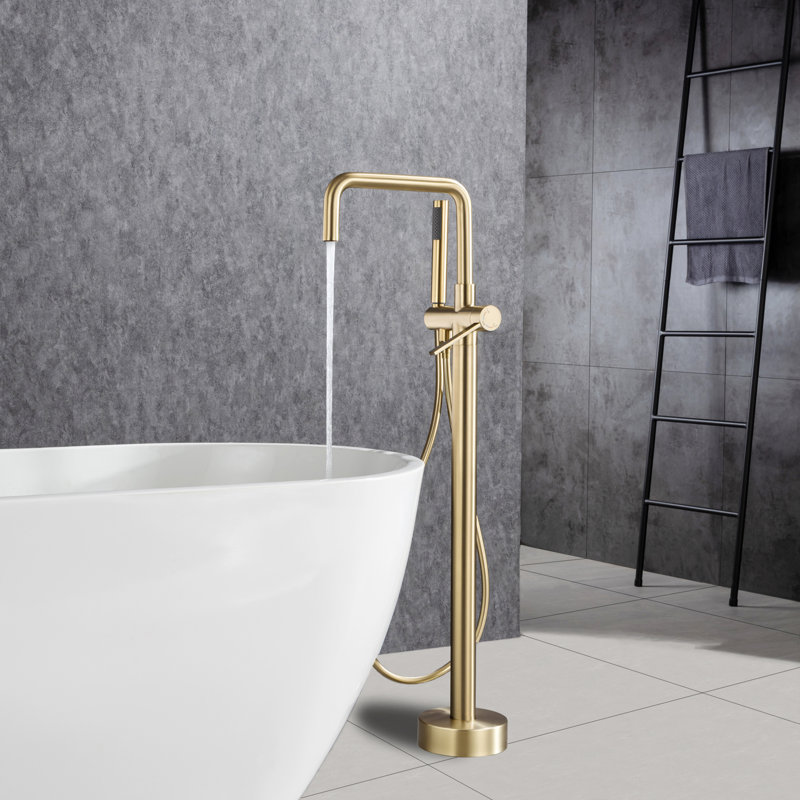 Glenmoral 1 Handle Floor Clawfoot Tub Faucet with Diverter