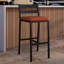Tabouret de bar Chelsea Patio avec structure en aluminium thermolaqué et coussin amovible-105653552