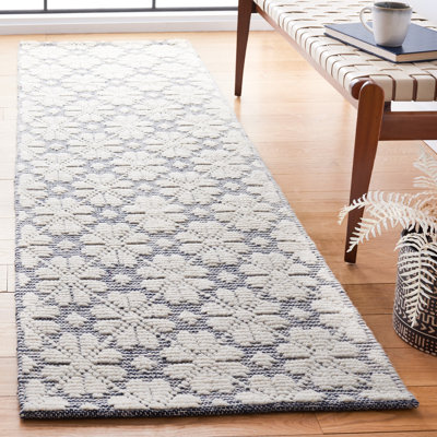 Vermont Hand Woven Wool Geometric Rug