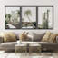 «Cactus Desert Green Palm Tree Southwest Nature Landscape», reproduction d'art sur toile encadrée-100707832-100707833