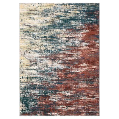 Modern Abstract Machine Washable Rugs for Living Room Non Slip Dining Room Carpet Non Shedding Low Pile Indoor Floor Carpet for Bedroom Office Nursery Playroom