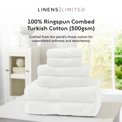 Linens Limited Turkish Cotton Bath Towels, Large Bath Sheet for Shower, Beach and More, Soft and Luxurious, Super Absorbent, Machine Washable