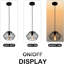 Luminaire suspendu géométrique simple à 1 lumière