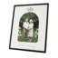 Black Metal Picture Frame with Mat