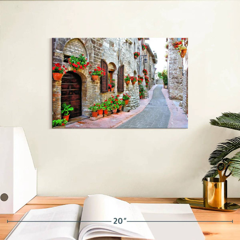 Sirci, rue italienne pittoresque, H 8 po x l 12 po