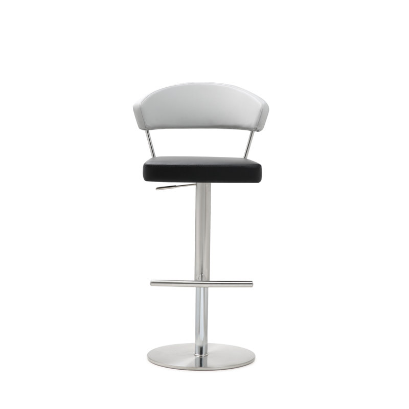 Tabouret de bar Oksen, Blanc / Noir