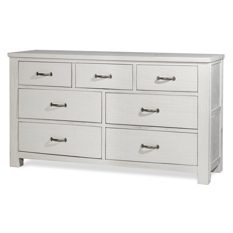 Commode 7 tiroirs Mateo, Blanc