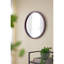 Miroir mural 20 "X avec cadre en bois au fini noyer pour bureau-1952937185