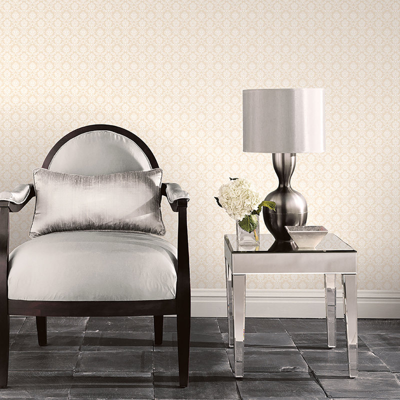 Positano 10m x 52.8cm Matte Wallpaper Roll, Beige/Off White