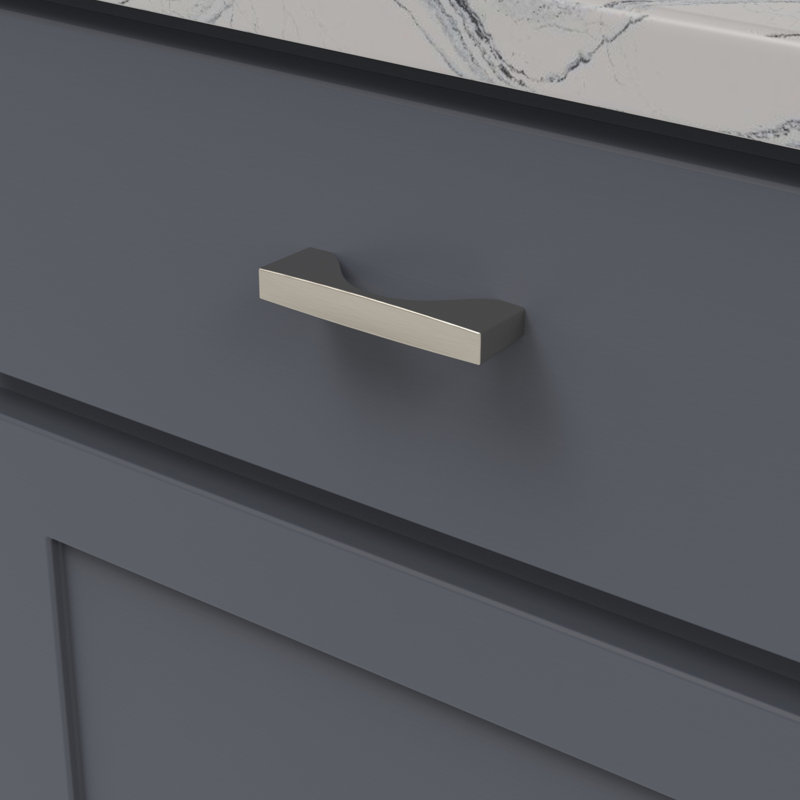 Channel Bar / Handle Pull, 3'', Satin Nickel