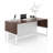 Bella Executive Writing Bow Front Desk