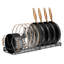 Rangement extensible pour casseroles et poêles de 11,81 po à 22,85 po avec 10 compartiments réglables