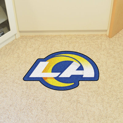 NFL Los Angeles Rams Mascot 36 in. x 26.6 in. Non-Slip Indoor Only Door Mat -  FANMATS, 20975