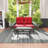Monahans 49.61 " W Straight Stainless Steel and Wicker Loveseat with Cushions-509356159