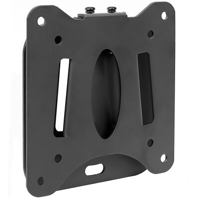 Black Fixed Wall Mount for 20"" - 27"" Screens 60lbs -  Mount-It!, MI-203