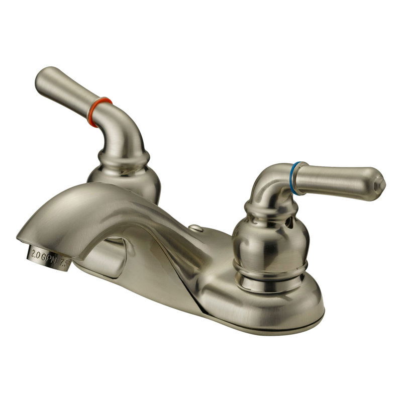 Widespread 2-handle Bathroom Faucet with Drain Assembly