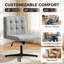 HOMCOM Linen Criss Cross Chair-1396566506
