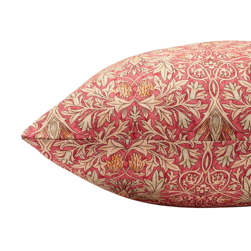 Floral Red Cushion, 58x58cm, Cover only