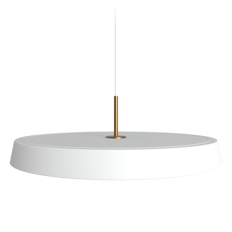 Cenk 1 - Light LED Single Pendant, 5cm H x 50cm W x 50cm D, White