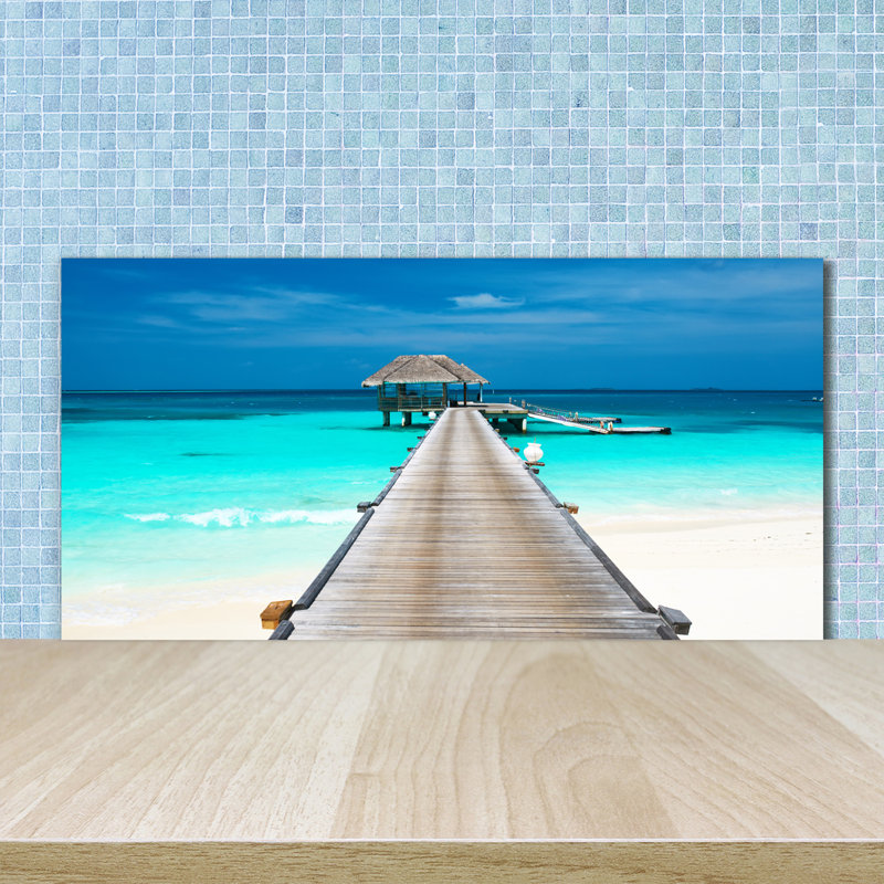 50cm W x 100cm L Glass Peel and Stick Panel