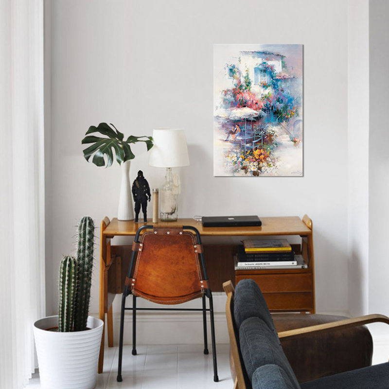 « summer gold », impression sur toile, H 12 po x l 8 po x P 0,75 po, Pas de tapis, Toile tendue