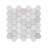 12" x 12" Oriental White Honed Marble Honeycomb Mosaic Wall & Floor Tile-49709761