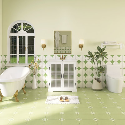 Meuble-lavabo simple 30 po avec comptoir en céramique