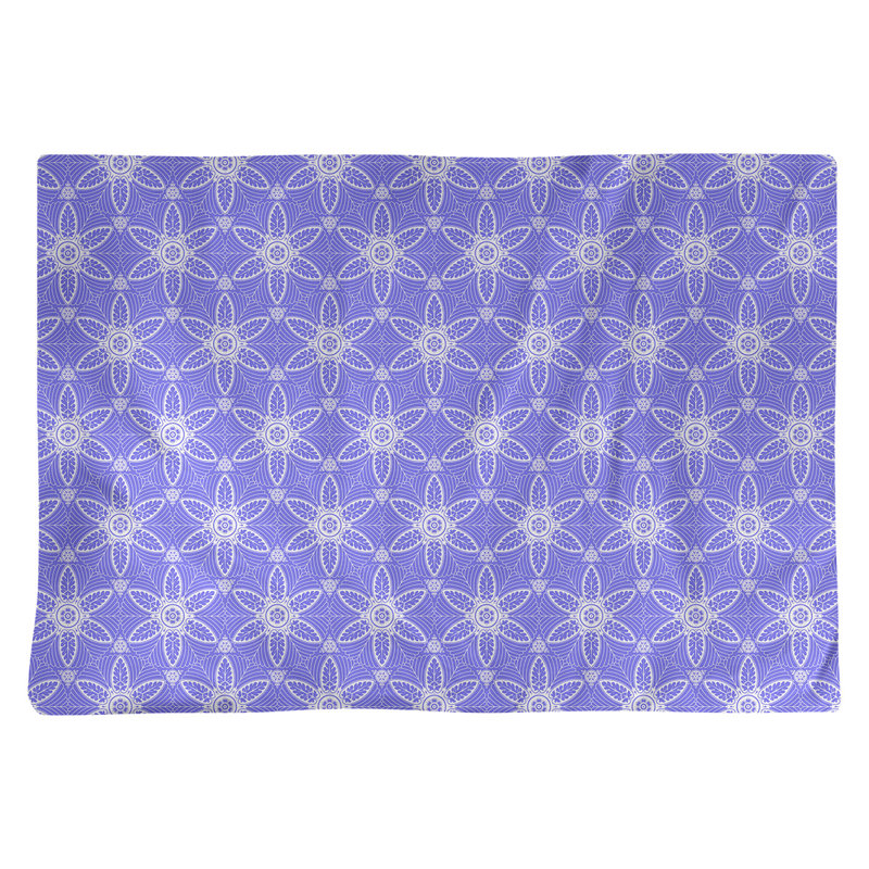 Napperon en coton 18 po classique Circles, Bleu