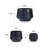 4 Pieces Ceramic Flowerpot, Modern Planter for Patio, Garden or Windowsills-15014415