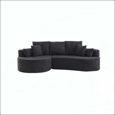 Canapé modulaire courbé 106 po avec méridienne
