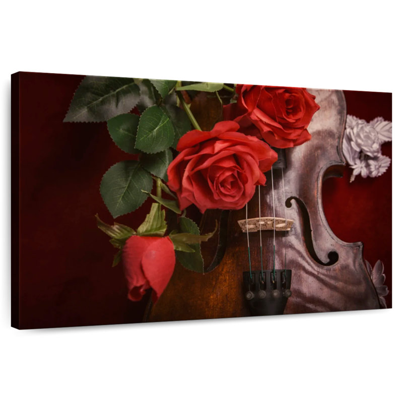 Roses et violon, H 24 po x l 36 po