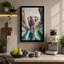 Elephant in Turquoise Modern - Wrapped Canvas-1245483565-1245483573