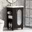 Meuble-lavabo de 20 po avec lavabo, meuble-lavabo avec tablette à deux niveaux, tablette réglable, bois massif et panneau de fibres à densité moyenne-479515780