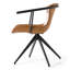 Chaise avec accoudoirs couleur chameau