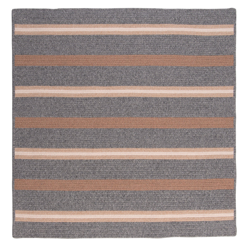 Tapis brun / gris Winkel, Carré 10 pi