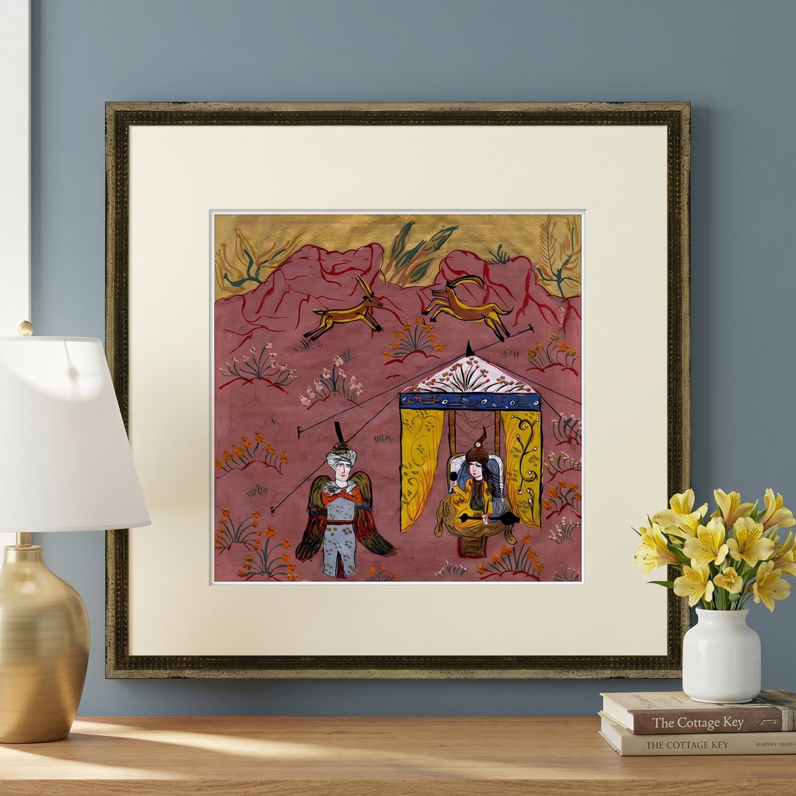Persian Art of 19th Century Wall Art