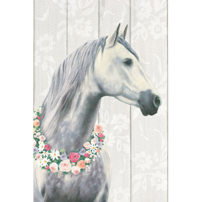 Spirit Stallion I On Wood Crop by James Wiens - No Frame Painting on Canvas