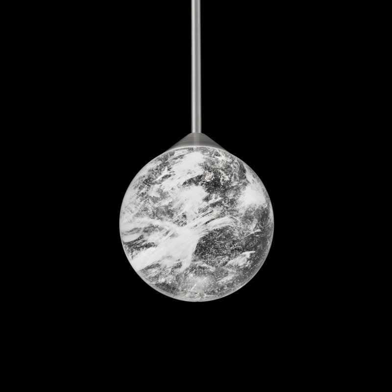 Quest 1 - Light LED Single Pendant, Brushed Nickel