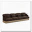 Comfy Chenille Leopard Printing Sofa,Delicate Tassel Edge,Movable Ottomans,Modern Fashion Style-1368293668